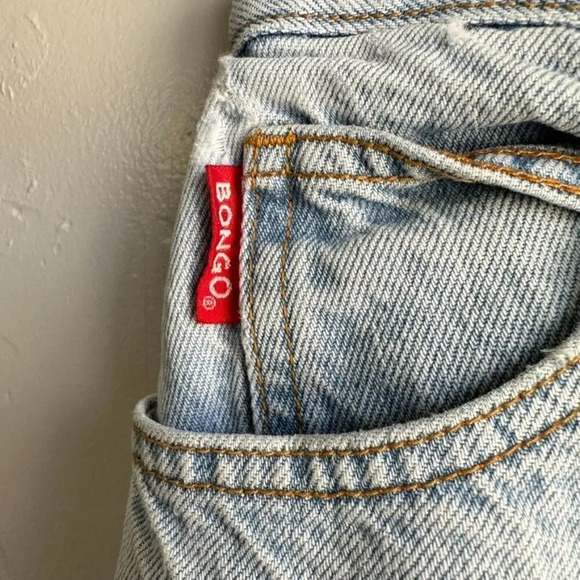 Vintage Bongo Button Closure High Rise Jeans Women's 13 Light Blue Wash - Picture 7 of 14